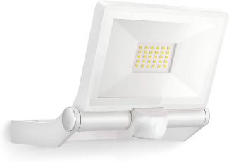 Steinel Sensor-Außenstrahler XLED ONE S weiß, 18,6 W Fluter mit 180°-Bewegungsmelder, 2050 lm, 3000 K warmweiß