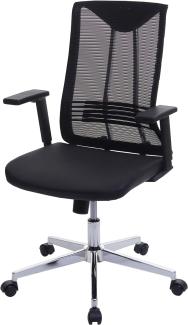 Bürostuhl HWC-J53, Drehstuhl Schreibtischstuhl, ergonomisch Kunstleder ~ schwarz