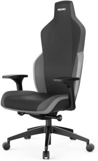 RECARO Rae Essential Grey | Hochwertiger Gaming Stuhl, individuell einstellbar und ergonomisch, auch als Bürostuhl, Gaming Chair aus Stoff mit Rollen, Grau
