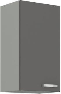Küchen Hängeschrank GRISS 30 G-72 1F, 30x71,5x31, grau/grau Glanz