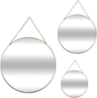 Hängende Spiegel von runder Form und verschiedenen Größen, Satz von drei dekorativen Spiegel - Atmosphera Créateur d 'intérieur