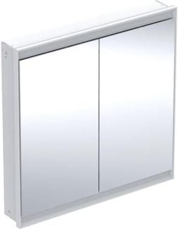 Geberit ONE Spiegelschrank mit ComfortLight, 2 Türen, Unterputzmontage, 75x90x15cm, 505. 802. 00, Farbe: Aluminium eloxiert - 505. 802. 00. 1