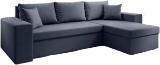 Luxusbetten24 Schlafsofa Designer Sofa Denver, mit Stauraum und Schlaffunktion