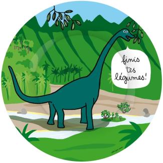 Petit Jour Paris - Dessertteller Dinosaurier Brontosaurus - perfekt zum Dessert!