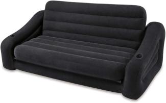 Intex Aufblasbares Sofa, schwarz, 66 cm x 221 cm x 193 cm (HxTxB)
