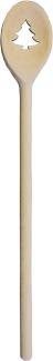 METALTEX 570318000 Kochlöffel oval 30 cm aus Buchenholz, Motiv Tannenbaum / Backzubehör / Kochzubehör
