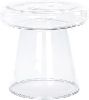 Beistelltisch Glas transparent rund ⌀ 39 cm CALDERA