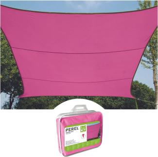 Sonnensegel Rechteckig 4x3m Pink - Sonnenschutzsegel für Balkon / Terrassensegel