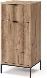 Vicco Midischrank Eliza Viking Oak 40 x 87 cm mit Tür und Schublade