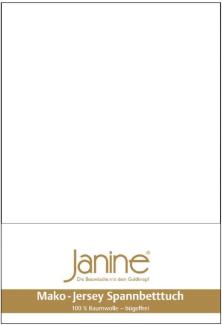 Janine Spannbetttuch 5007 Mako Jersey 90/190 bis 100/200 cm weiß Fb. 10