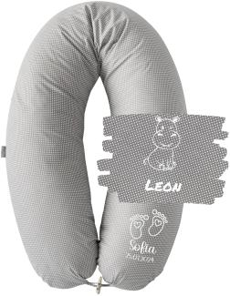 sei Design XXL Stillkissen ergonomisch 190x30 Schwangerschaftskissen Seitenschläferkissen Komfortkissen Erwachsene Baby Kissen mit Bezug 100% Baumwolle