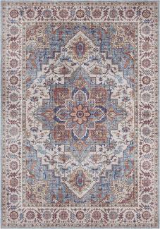 Vintage Teppich Anthea Cyanblau - 160x230x0,5cm