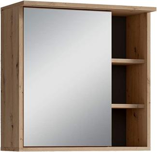 Homexperts 'WANDA' Spiegelschrank, Holzwerkstoff Spanplatte Artisan Eiche, B 60 x H 61 x T 28 cm