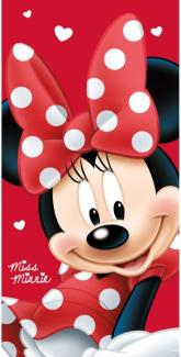 JF Strandtuch Badetuch Minnie Big Red 70cm x 140cm