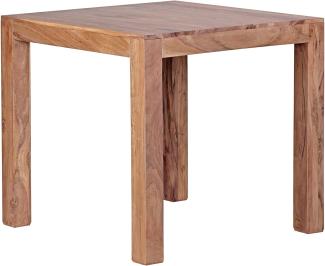 Wohnling Esstisch, Esszimmer-Tisch, Massivholz, Akazie 80 cm