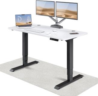 Höhenverstellbarer Schreibtisch (140 x 70 cm) - Schreibtisch Höhenverstellbar Elektrisch mit Flüsterleisem Dual-Motor & Touchscreen - Hohe Tragfähigkeit - Stehtisch von Desktronic