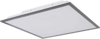 LED Deckenleuchte Aufbau Panel, Alu, weiß graphit, H 7,5 cm
