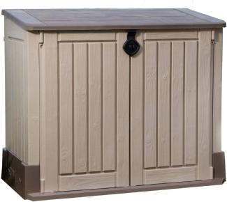 Keter Gartenbox-Aufbewahrungsbox Woodland 30 132x74x110 cm beige