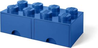 Room Copenhagen 'LEGO Storage Brick 8' Aufbewahrungsbox blau mit 2 Schubladen