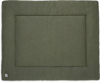 Jollein Pure Knit Boxkleed 75 x 95 cm Leaf Green Grün