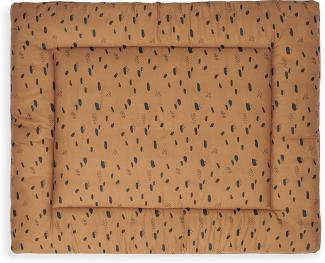 Jollein Krabbeldecke, Babydecke 80x100 cm Spot Caramel