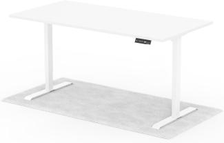 elektrisch höhenverstellbarer Schreibtisch DESK 180 x 90 cm - Gestell Weiss, Platte Weiss