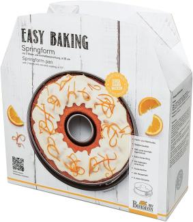 Birkmann Easy Baking Springform mit Zwei Böden, Spring Form, Kuchenform, Servierboden, Anithaft, 26 cm, 881044