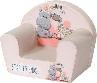 Knorrtoys 'Best Friends' Kindersessel hellgrau/weiß