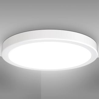 LED Deckenlampe Deckenleuchte weiß Wohnzimmerlampe Flurleuchte 24W Warmweiß IP20