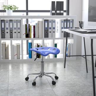 Flash Furniture Bürostuhl, Plastik, Nautical Blue, 38. 1 x 43. 18 x 65. 41 cm