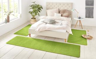 Bettumrandung Nasty Floor | Bettvorleger 3er Set - grün - 70x140/70x140/70x240 cm
