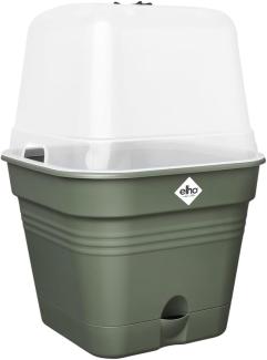 elho Green Basics Anzuchttopf Quadrat Allin1 30 - Anzuchtset - 100% recyceltem Plastik - Ø 29. 6 x H 24. 9 cm - Grün/Laubgrün