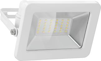 goobay 53873 LED Strahler Außen 30W / Außenstrahler IP65 / Neutralweißes Licht 2550 lm/LED Scheinwerfer Fluter Wandmontage / IP65 Gartenstrahler/Weiß