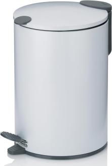 Kela Abfallbehälter Mats 3 Liter 23 x 17 cm Edelstahl weiß