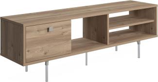 Amazon-Marke - TV-Ständer Movian Mika, Lowboard-Schrank, Mittel, Eiche,140 x 35 x 45 cm