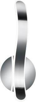 LED Wandleuchte PARMA Metall Chrom/Weiß 3 Stufen Dimmer - Höhe 39cm