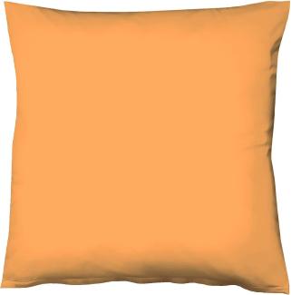 Fleuresse Interlock-Jersey-Kissenbezug uni colours orange 2044 Größe 35x40 cm