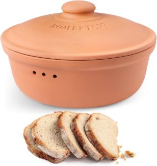 Römertopf Brottopf Rund Thermo Brotkasten Terracotta 30cm