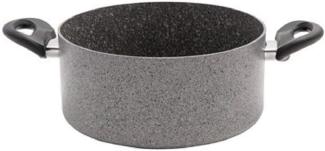 BALLARINI Cortina Granitium Kasserolle 2 Griffe, Grau, Durchmesser 24 cm