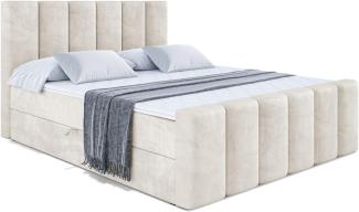 ALTDECOR Boxspringbett BOXI1-Z (Multipocket-Matratze H4, H3 Matratze Bonellfederung, Topper, Kopfteil)