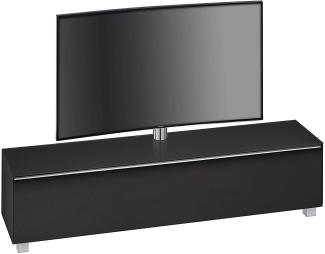Maja TV Board Soundboard 77402373 verschiedene Farben 180 x 43 x 42 cm Schwarzglas matt - Akustikstoff schwarz
