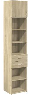 Hochschrank Schmal Sonoma-Eiche 45x42,5x225 cm Holzwerkstoff 3281296