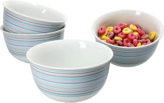 Ritzenhoff Doppio Circle 4er Set Bowl-Schalen 450ml Müsli Salat Dessertschüssel