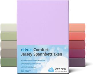 etérea Comfort Jersey Spannbettlaken Flieder 90x200 cm - 100x200 cm