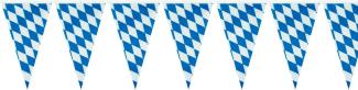 Girlande 400cm Bavaria Wimpel blau weiß