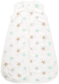 aden + anais™ Silky Soft Baby-Schlafsack, 1,0 TOG Wert, tragbare Decke für Babys, Bunte Muster für Mädchen & Jungen, Schlafsack für Neugeborene aus Bambusviskose, 6-18 Monate, Milky Way