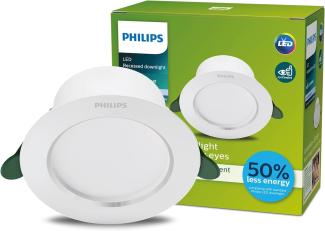 Philips Diamond Cut ultraeffizienter Einbauspot, Durchmesser 125mm, kaltweiß, weiß