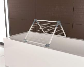 Juwel Wäscheständer 'Super Dry WING', für Badewanne, Dusche und Balkon, 8,8 m Trockenlänge