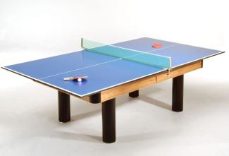 Winsport Tischtennis-Auflage für Billardtisch, blau, 274 x 152 cm