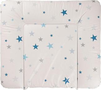 Geuther - Wickelmulde 5835, geschweißt, mit Kopfschutz, 85 x 75 cm, Sterne blau
